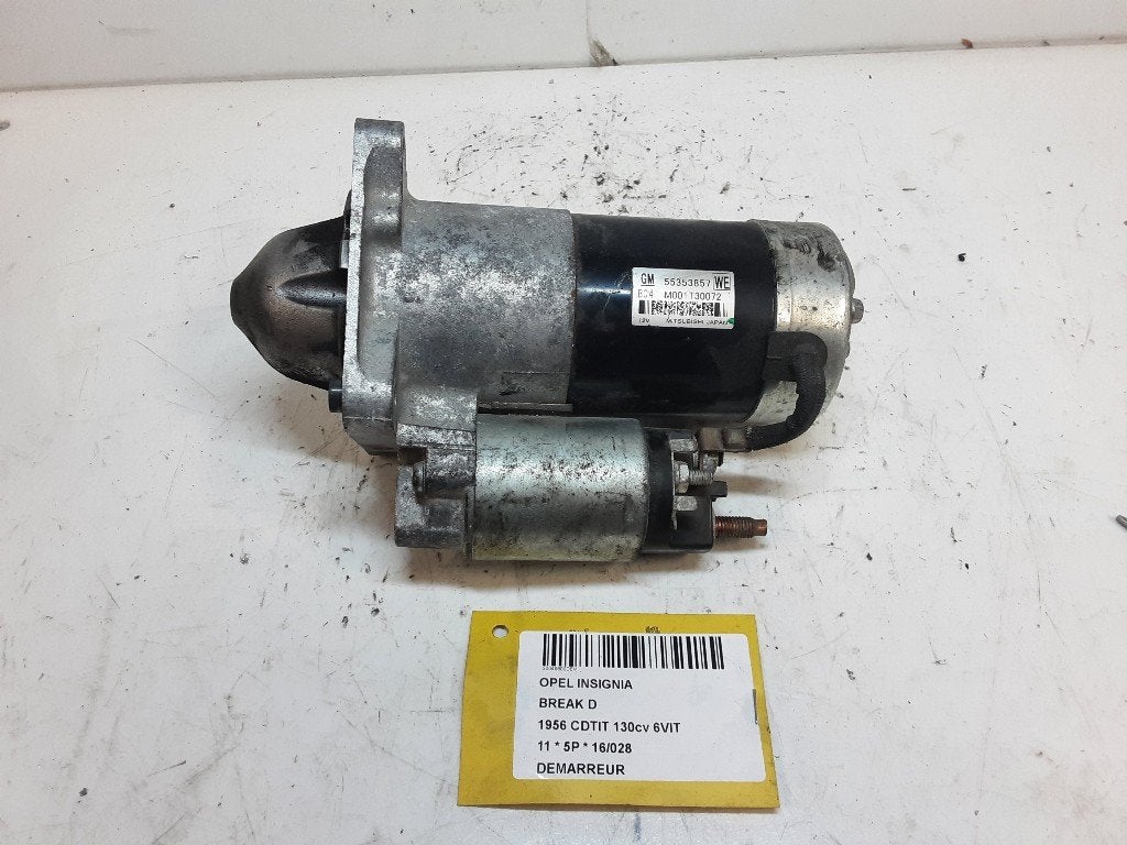 DÉMARREUR Opel Insignia Sports Tourer (5535857M001T30072), Utilisé, Rue de l'Espoir 34 34
4030  GRIVEGNÉE, BE, Info@Collignon.be