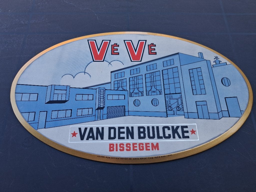 glacoide VèVè BULCKE BISSEGEM année 1946, Enlèvement ou Envoi, Comme neuf, Panneau publicitaire