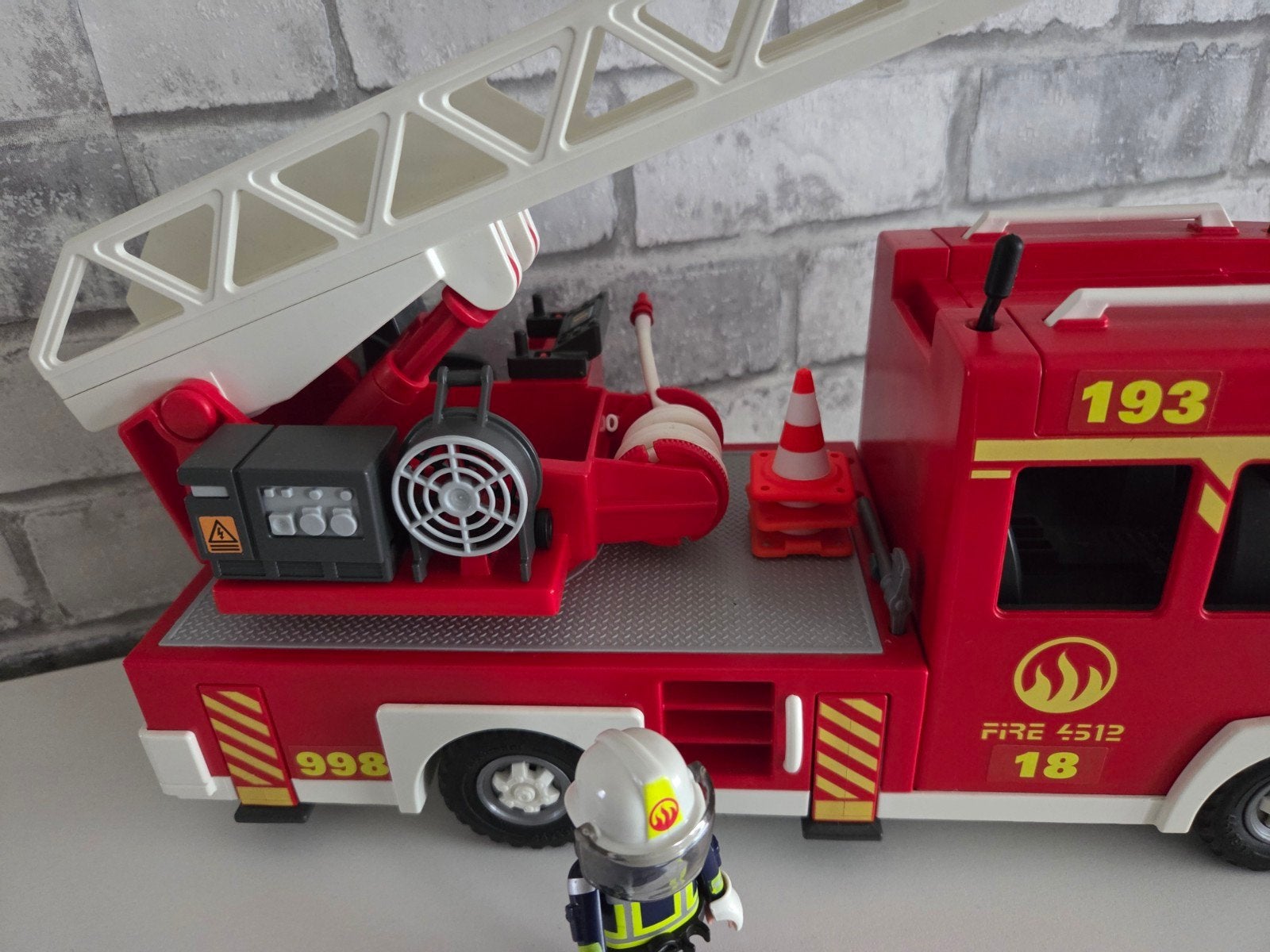 playmobil brandweer ladderwagen, Ophalen of Verzenden