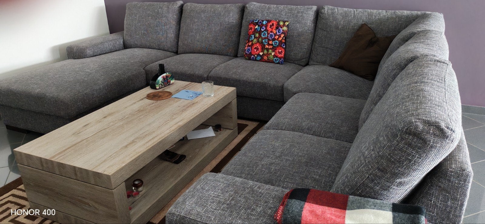 Mag weg te koop salon plus salontafel, Ophalen, Nieuw, Stof, Hoeksalon