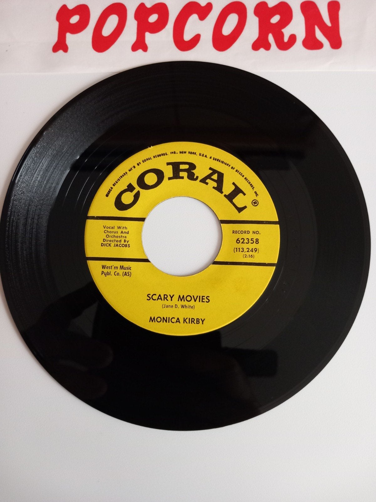 MONICA KIRBY. EXTRA POPCORN OLDIES 2 FACE 60'S USA 45T, Ophalen of Verzenden