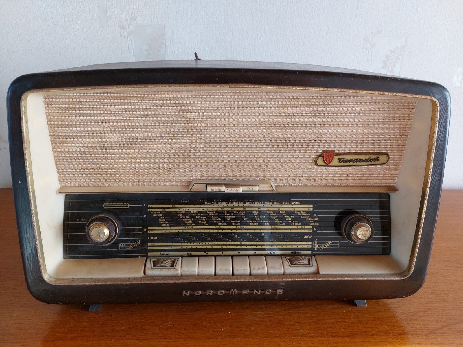 Klasieke Nordmende Turandont radio 1958, Antiek en Kunst, Ophalen