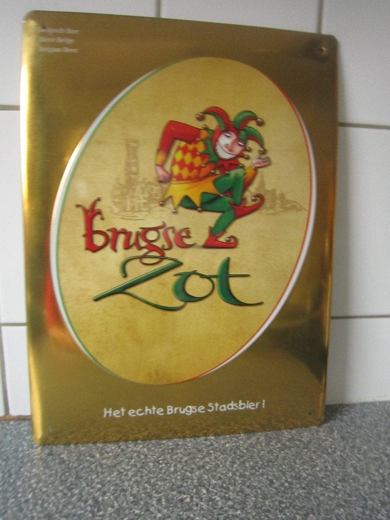 decoratie plaat BRUGSE ZOT, Verzamelen, Ophalen