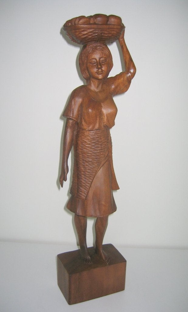 Femme en bois des Philippines - 4051, Enlèvement, 60 cm, Bois