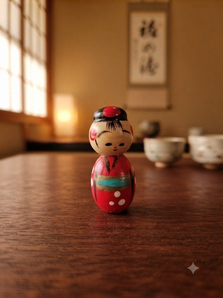 Kokeshi miniature super mignon, Antiquités & Art, Art | Art non-occidental, Poupée, Japon, Bois, Multicolore, Peint, Fait main