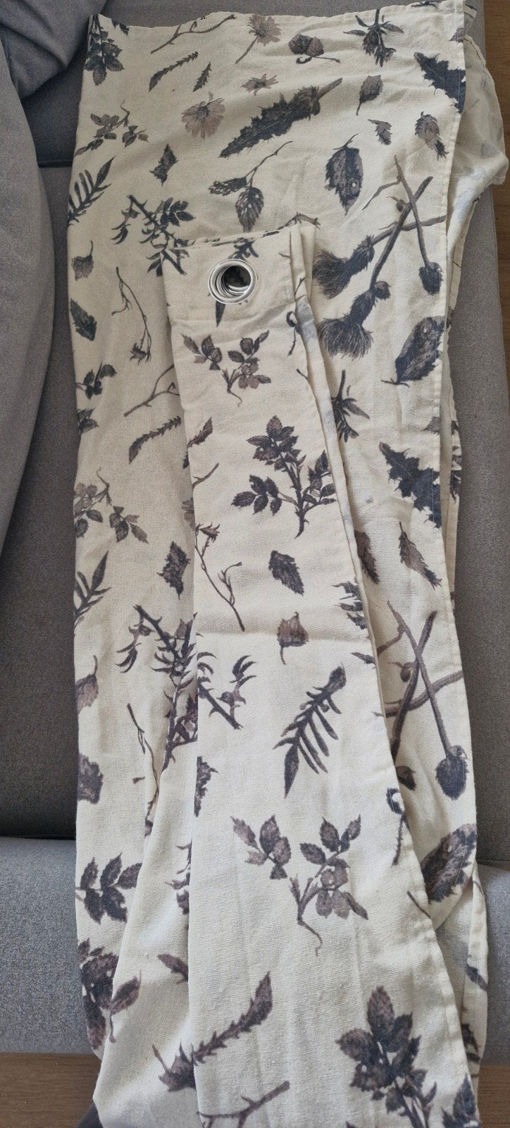 Set van 2 gordijnen, Gebruikt, Beige