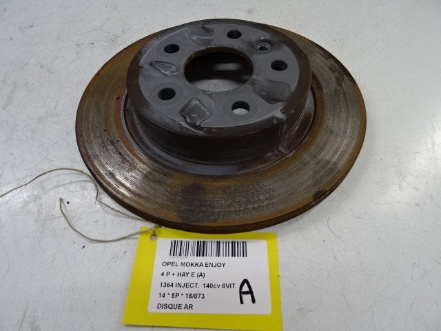 FREIN DISQUE ARRIÈRE Opel Mokka / Mokka X (01-2012/12-2019), Opel, Opel Automobile GmbH, Utilisé, Kontakt-opel@opel.com