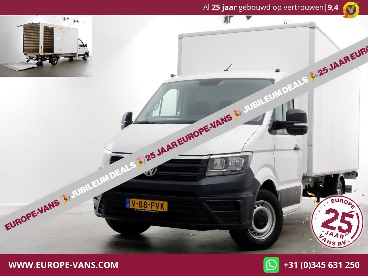 Volkswagen Crafter 35 2.0 TDI 140pk Bakwagen met laadklep en, Achat, Entreprise, Diesel, Blanc