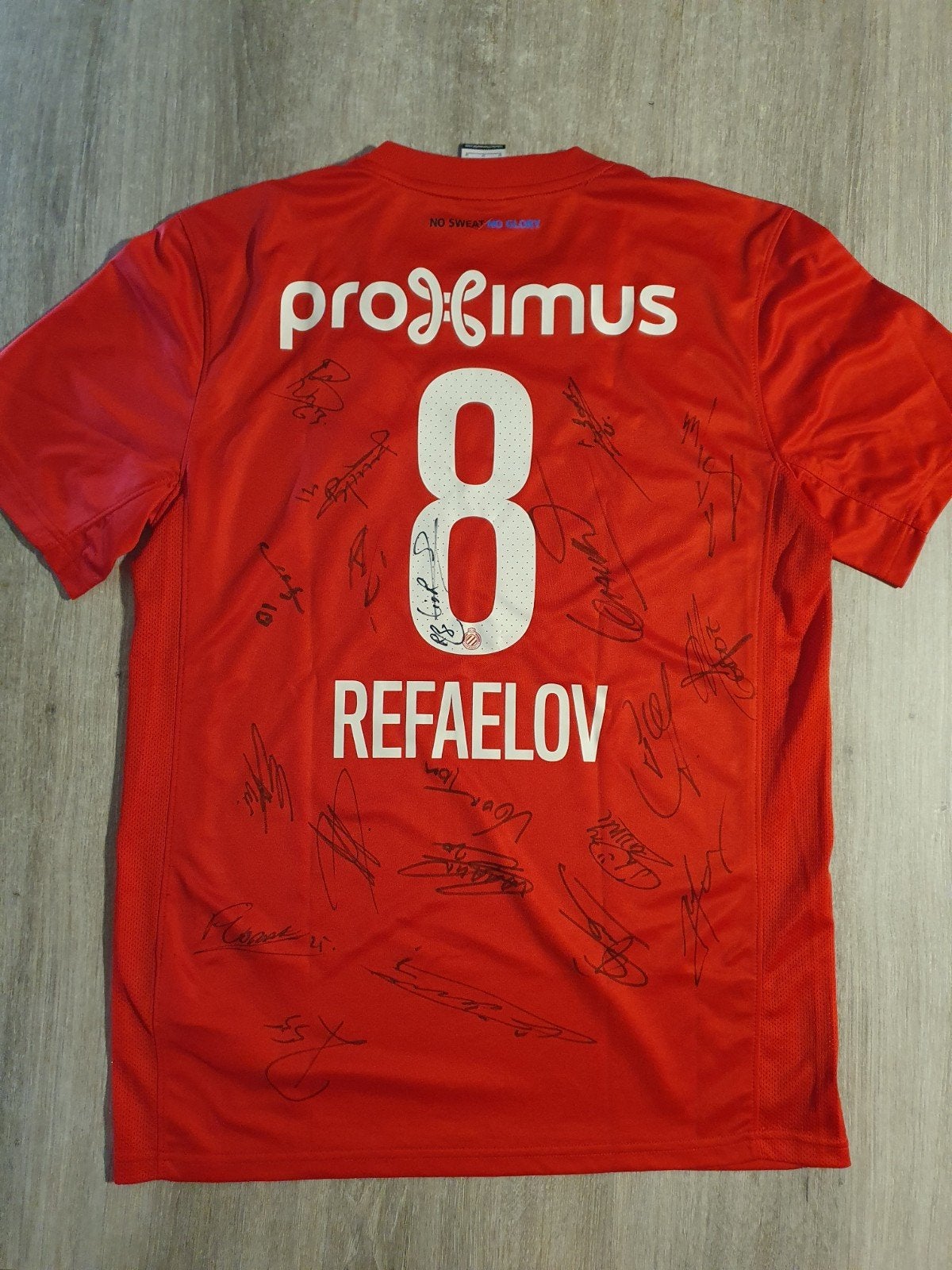Gesigneerd shirt van Refaelov (Club Brugge) uit 2016, Sport en Fitness, Ophalen, Shirt