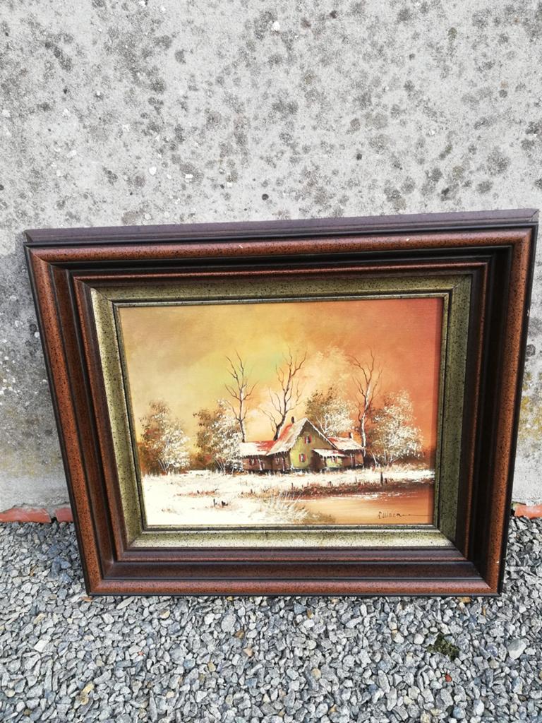 schilderij moll winterlandschap, Enlèvement