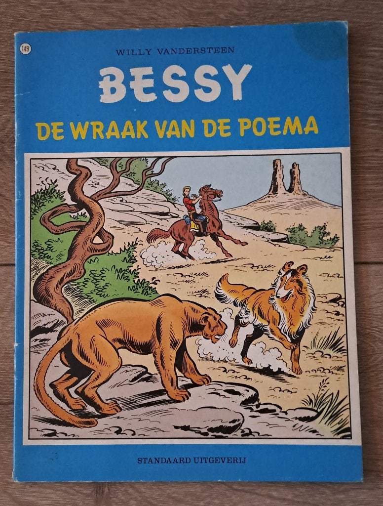 149 - Bessy - De Wraak van de Poema, Gelezen, Willy vandersteen, Eén stripboek, Ophalen of Verzenden
