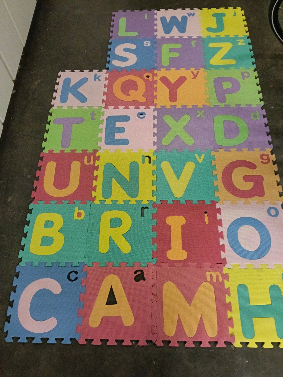 Speelmat met letters, Ophalen, Gebruikt