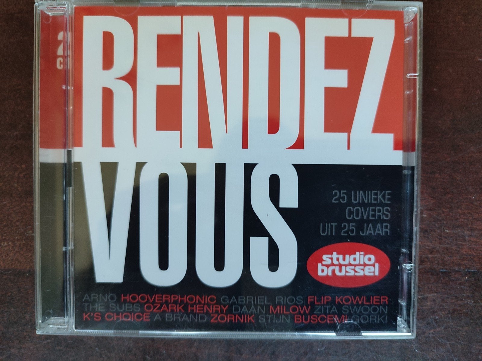 2-CD: RENDEZ VOUS : 25 unieke covers 25 jaar STUDIO BRUSSEL, Ophalen of Verzenden