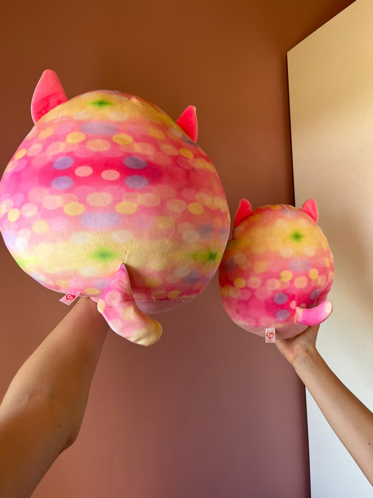 Set van 2 - originele Squishmallows in groot en klein, Ophalen, Zo goed als nieuw, Squishmallows