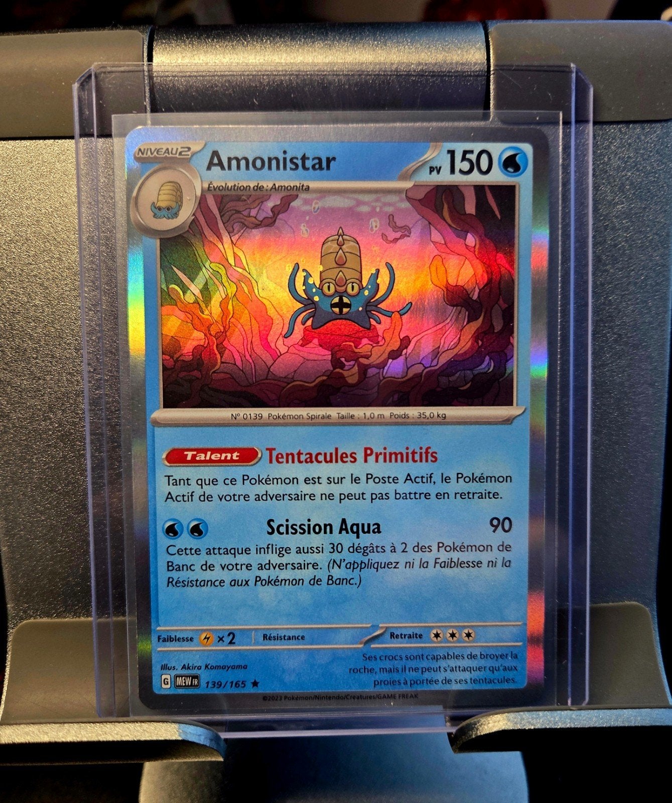 Pokemon - Amonistar 139/165, Envoi, Neuf, Cartes en vrac