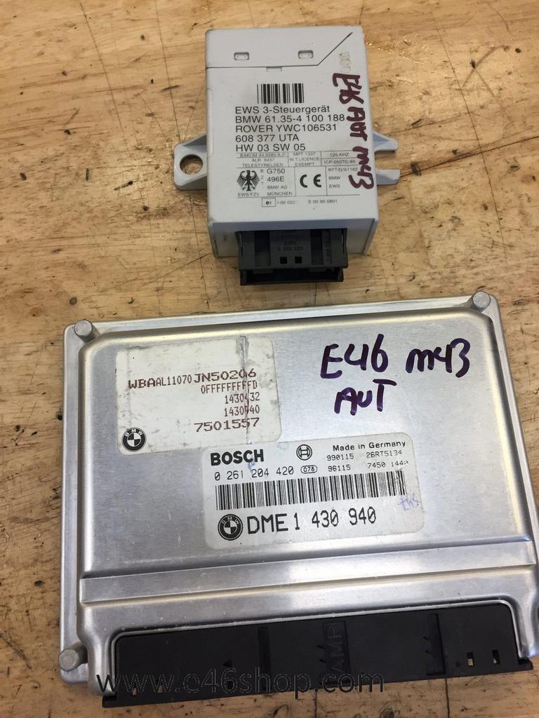 ECU DME BMW E46 318 AUTMOMAAT i m43 motor oe 1430940, Gebruikt, -, -, Ophalen of Verzenden