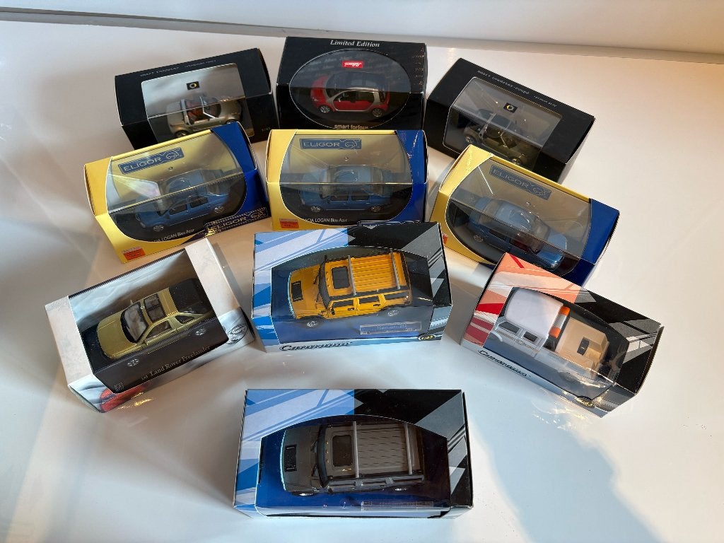 Verzameling 10 schaalmodelwagens, Ophalen, Nieuw, Auto's