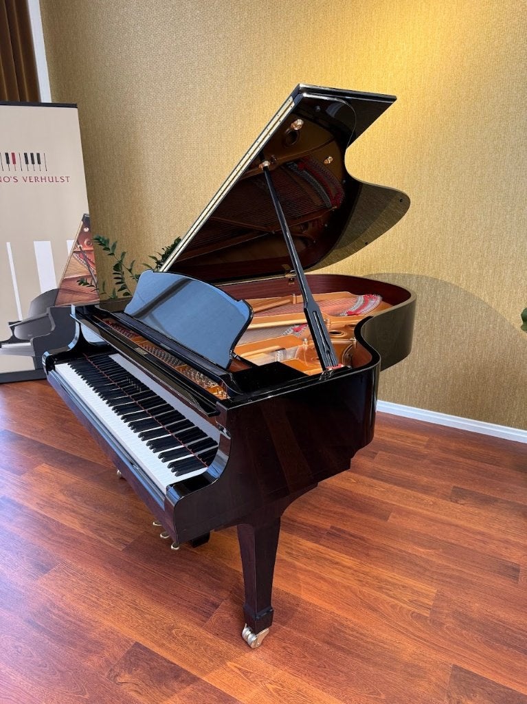 Yamaha S4 vleugelpiano, Verzenden, Zwart, Zo goed als nieuw, Hoogglans