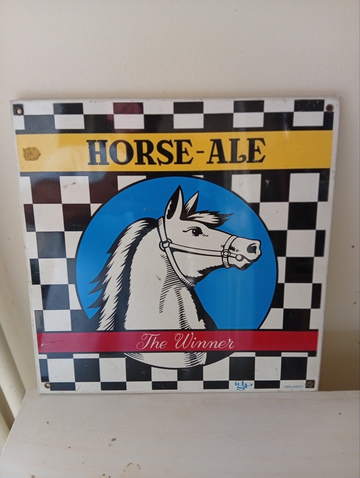 Plaque tôle Horse-Ale, Collections, Enlèvement
