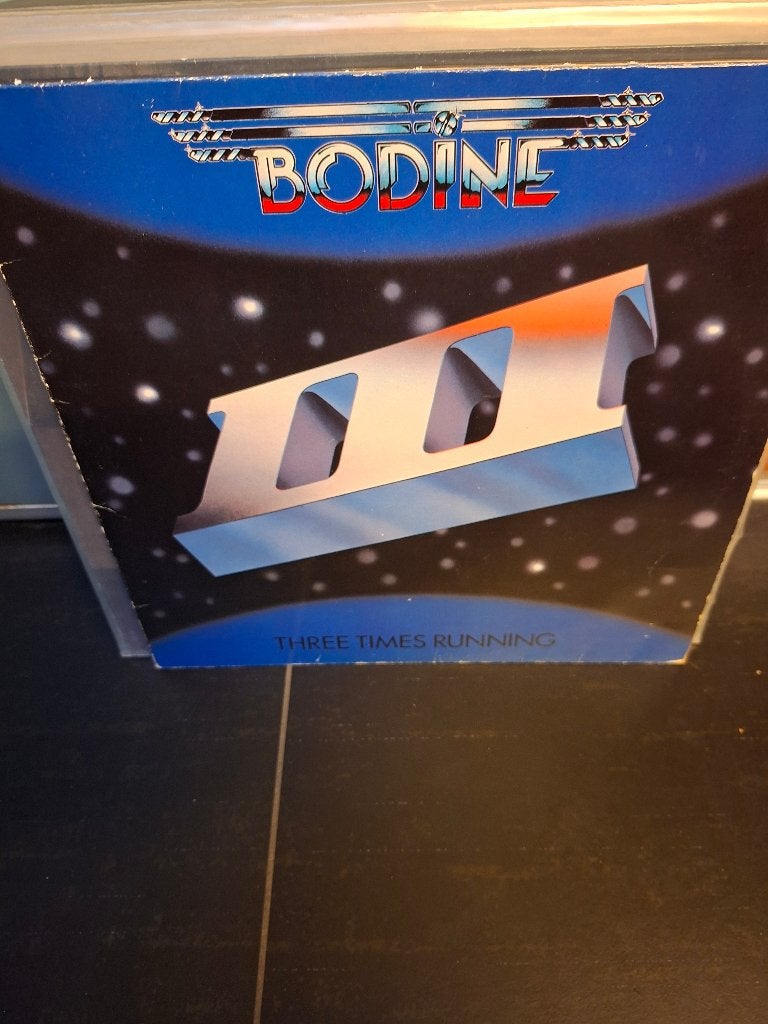 lp - bodine - three times running - bak 4, Cd's en Dvd's, LP, Gebruikt, Hardrock, Ophalen of Verzenden