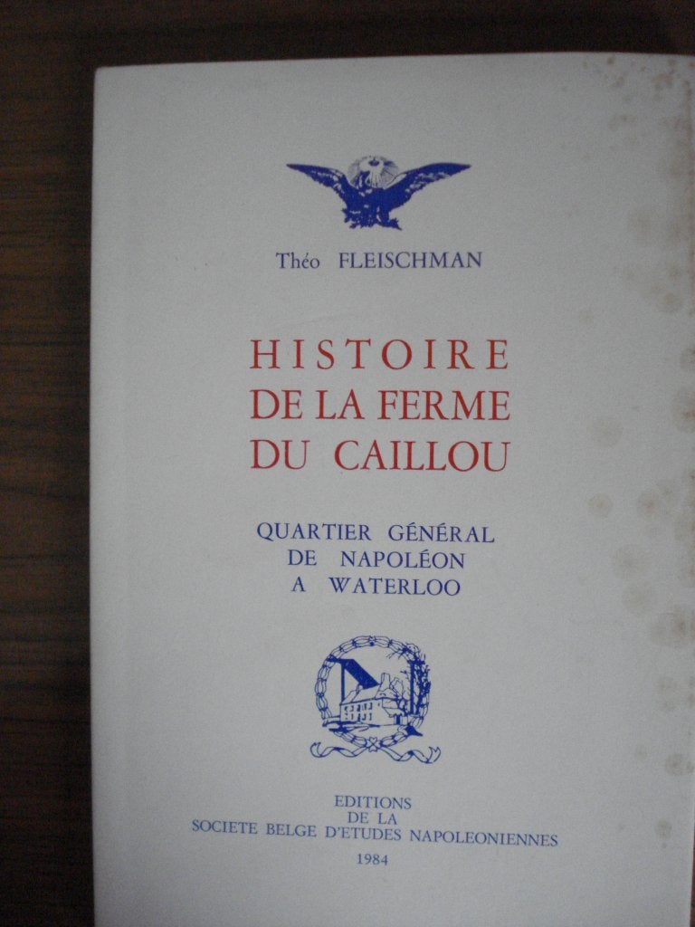 BOEK HISTOIRE DE LA FERME DU CAILLOU VAN   THEO FLEISHMAN, Ophalen of Verzenden, Zo goed als nieuw