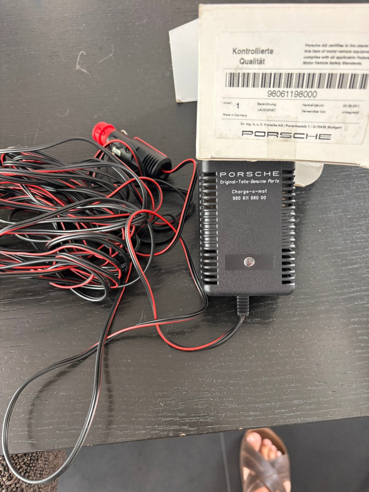 Originele porsche druppellader voor sigarettenplug, Ophalen, Porsche