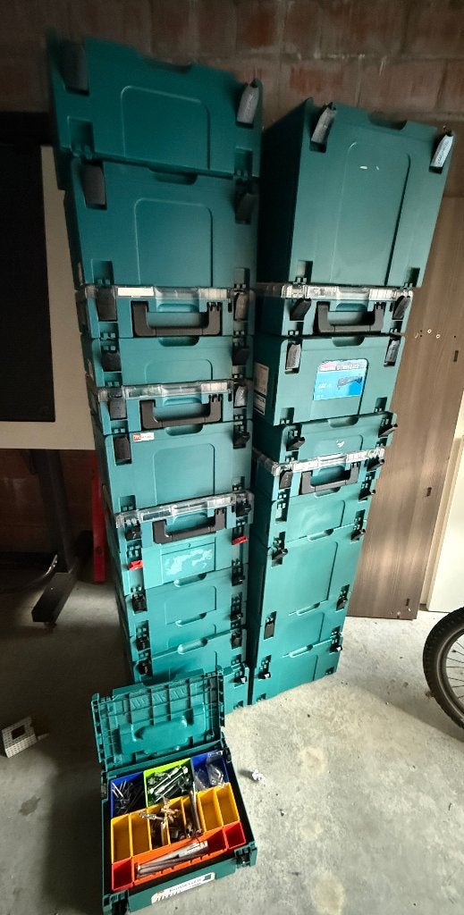 m-box set makita, Doe-het-zelf en Bouw, Gereedschap | Handgereedschap, Ophalen, Zo goed als nieuw, Gereedschapsopslag, Makita