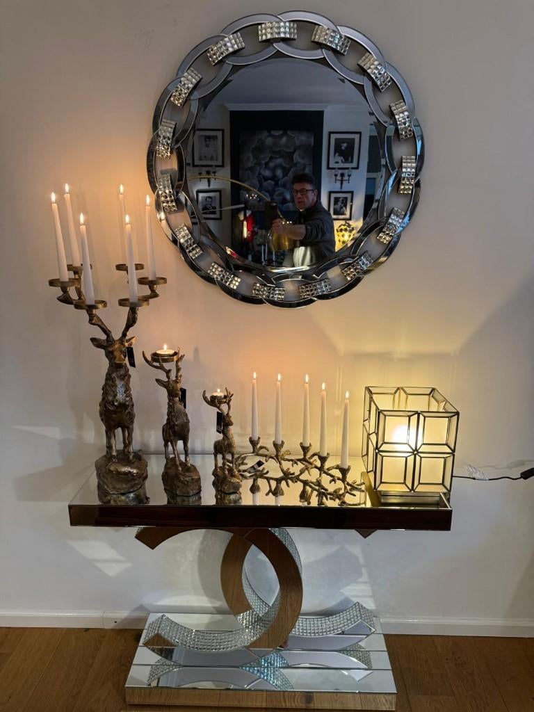 NIEUWE exclusieve Sidetable met spiegel –console CoCo chanel, Ophalen