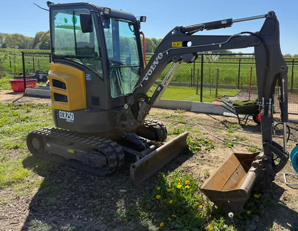 Volvo ecr 25 graafmachine, Ophalen, Graafmachine