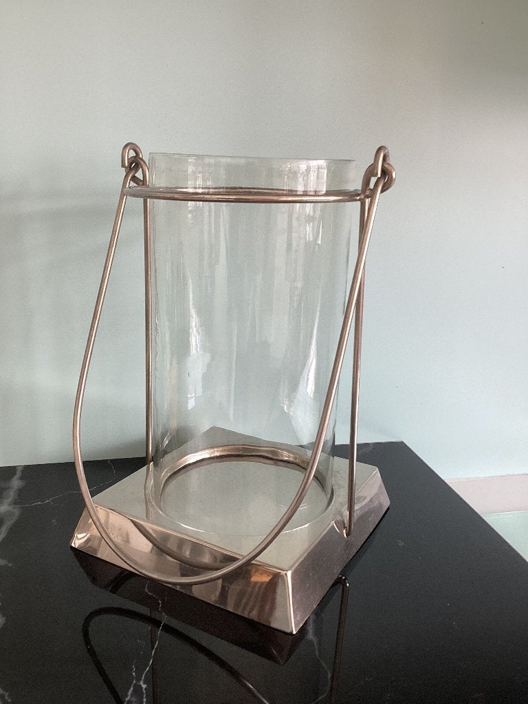 Guinde/lanterne en métal et verre. 036/A., Maison & Meubles, Enlèvement, Verre, Lanterne