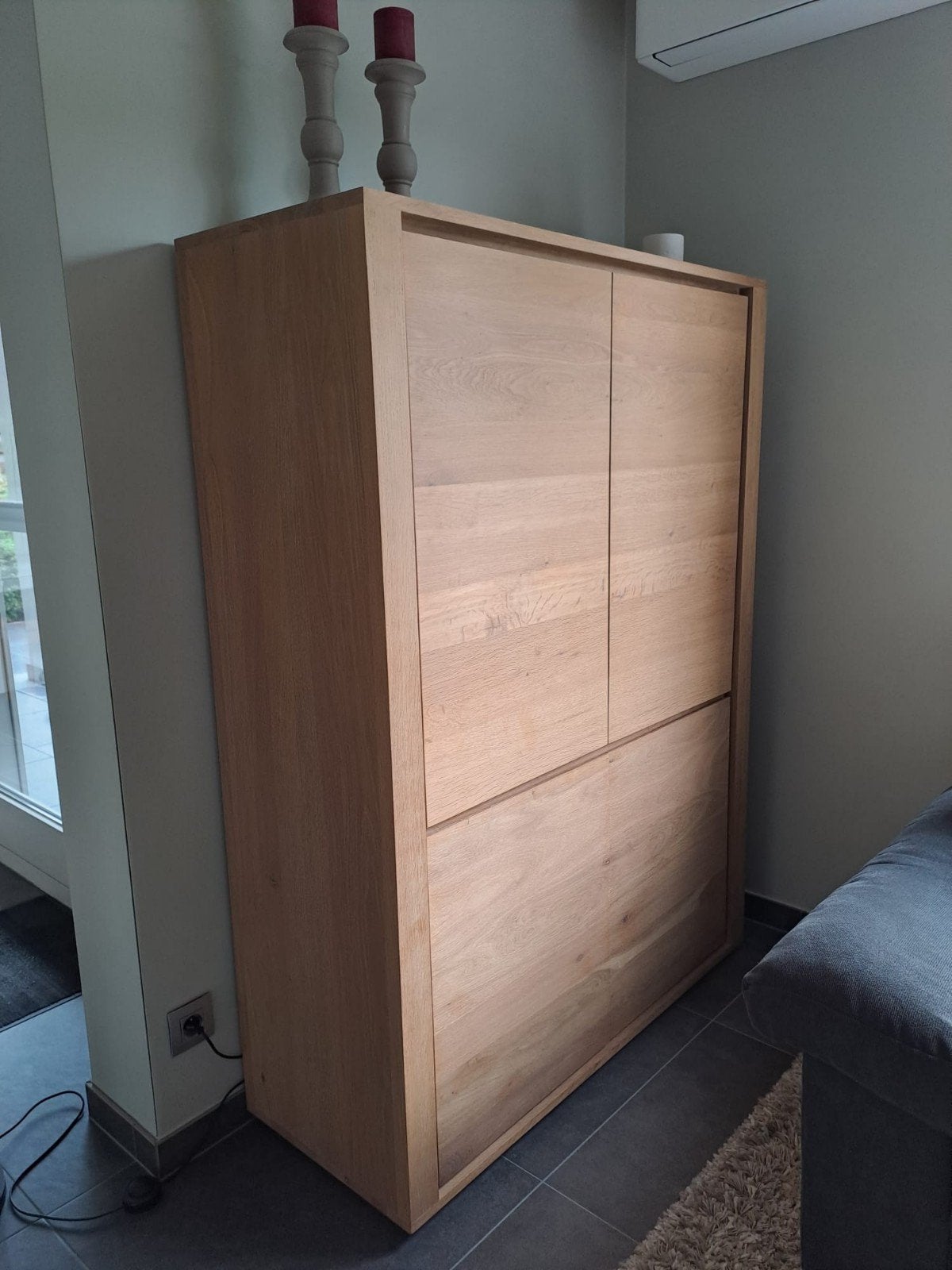 Armoire de rangement Ethnicraft Shadow, chêne massif, à l'ét, 25 à 50 cm, Comme neuf, 100 à 150 cm, Chêne