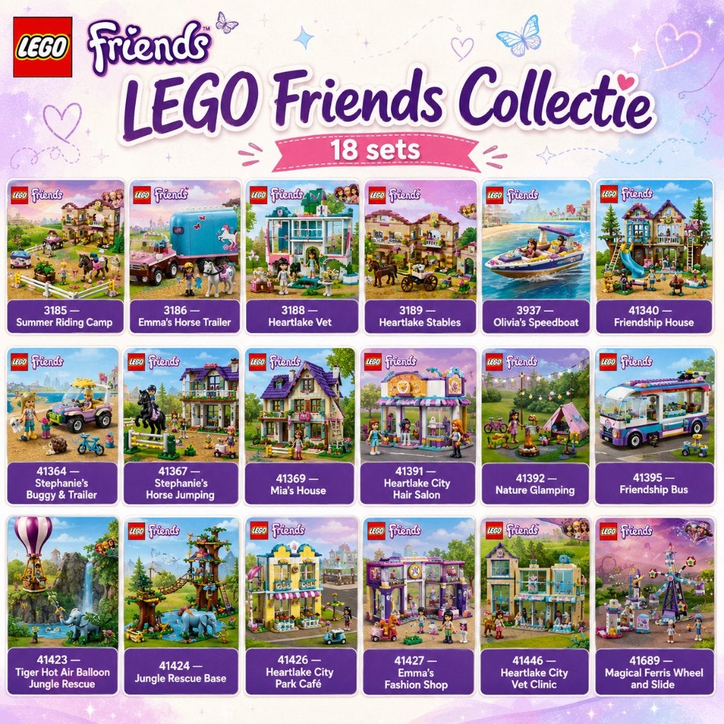 LEGO Friends et Disney Princess — 21 sets — Mega fun, Lego, Ensemble complet, Instructions incluses, Friends