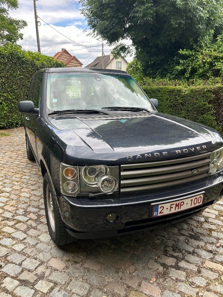 LAND ROVER, Auto's, Land Rover, Automaat, Beige, Blauw, Leder