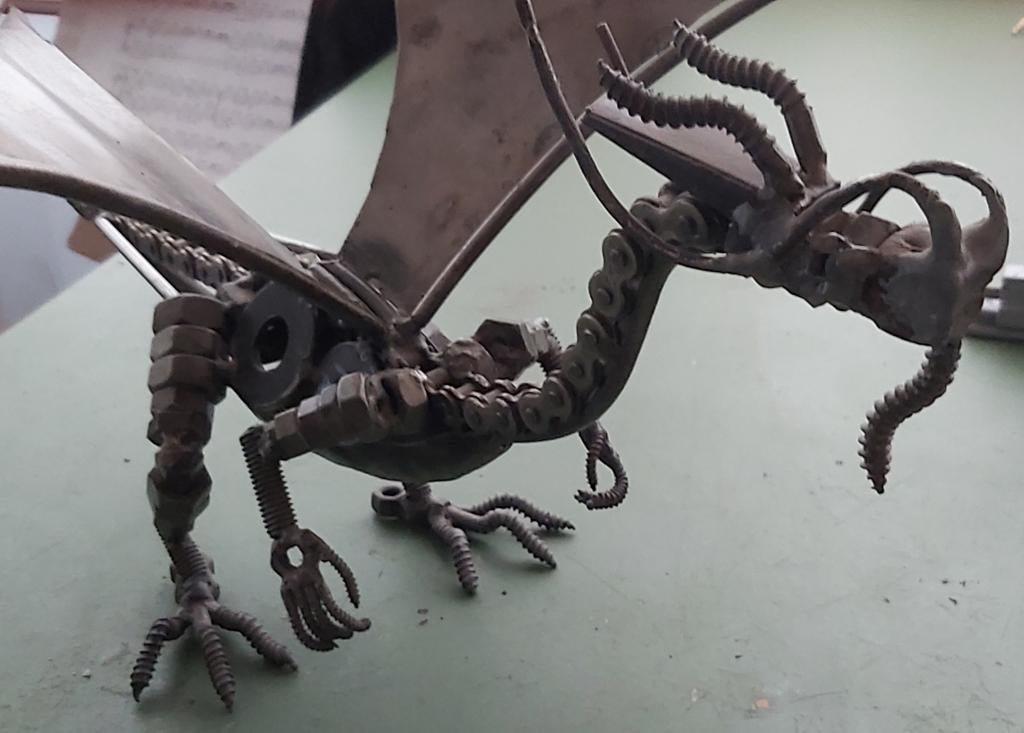 Dragon Metal Art (Draak in metaal), Ophalen of Verzenden, Gebruikt, Metaal