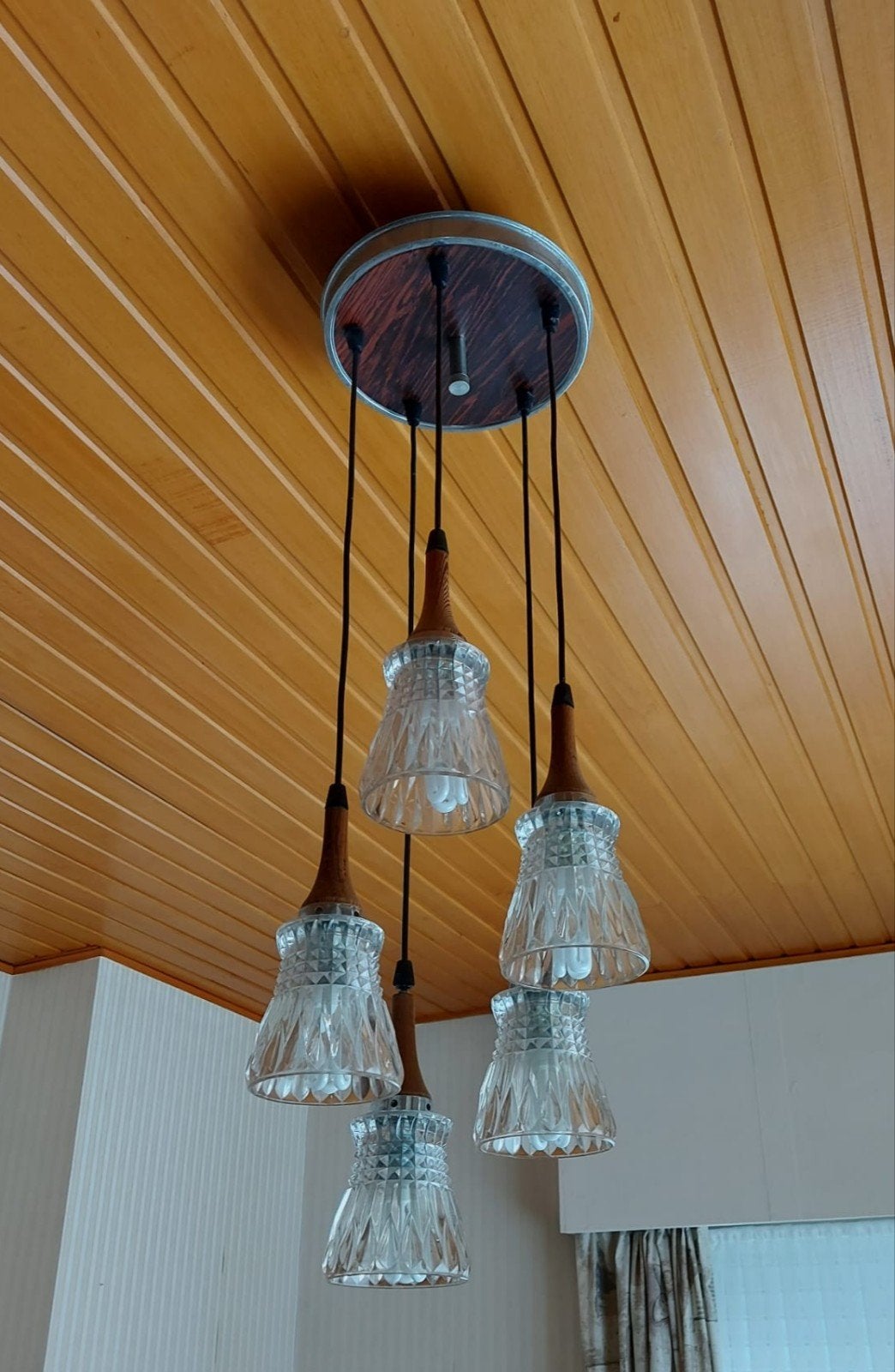 Lampe suspendue vintage en cascade, Enlèvement