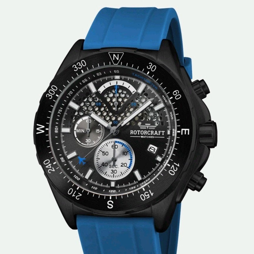 Montre Rotorcraft + Certificat, Bijoux, Sacs & Beauté, Montre-bracelet, Autres marques, Enlèvement ou Envoi, Synthétique