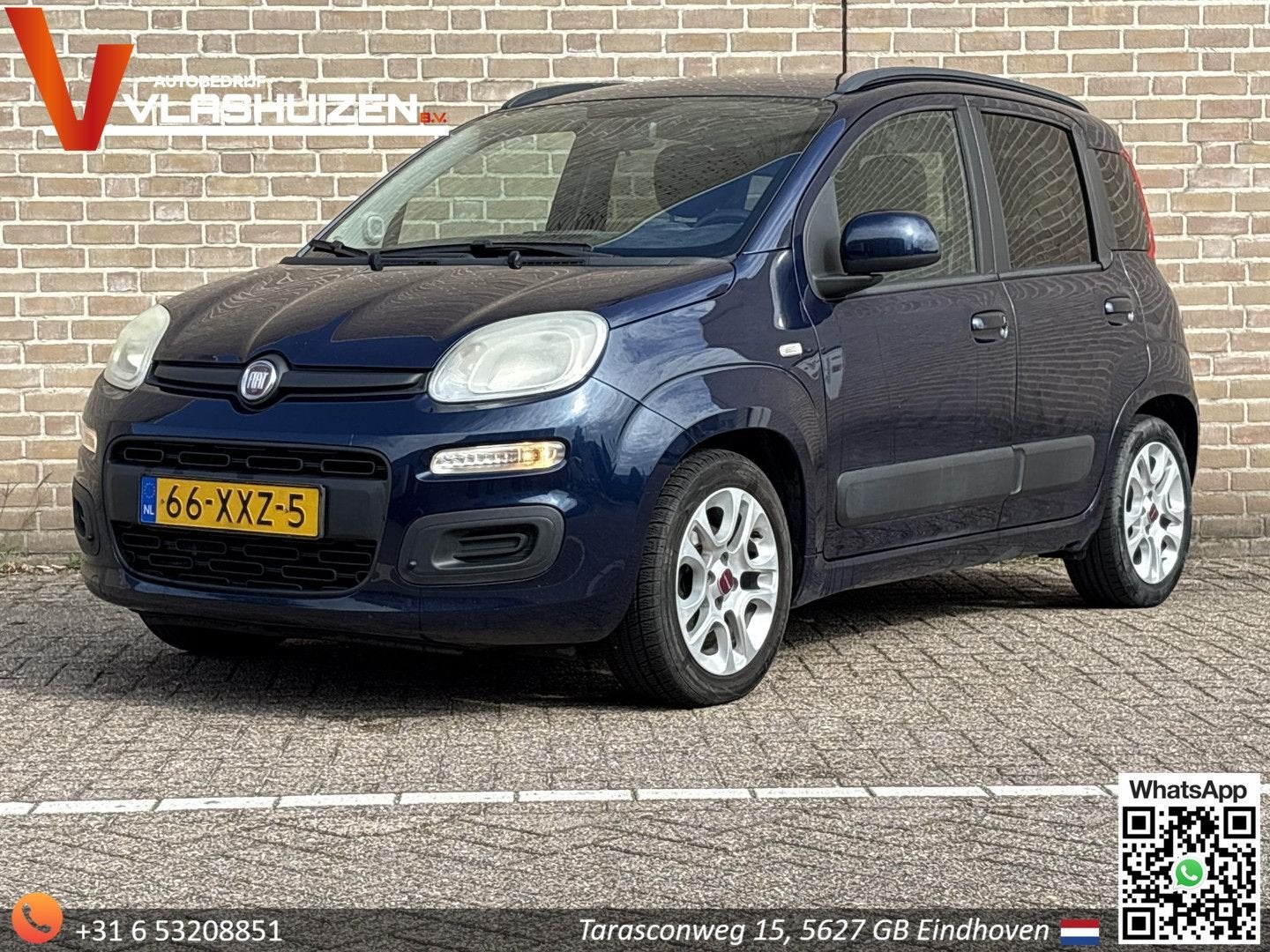 Fiat Panda 0.9 TwinAir Lounge | Climate | PDC | Trekhaak | A, Auto's, Fiat, Zwart, Panda, Blauw, Handgeschakeld