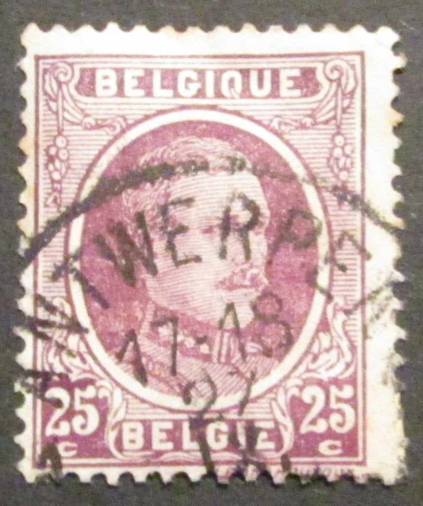 25 centiemen OBC 197 afgestempeld, Met stempel, Koninklijk huis, Frankeerzegel, Ophalen of Verzenden