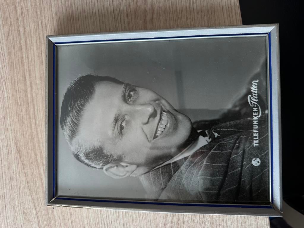 Vintage Telefunken reclame foto – retro radio winkel display, Enlèvement