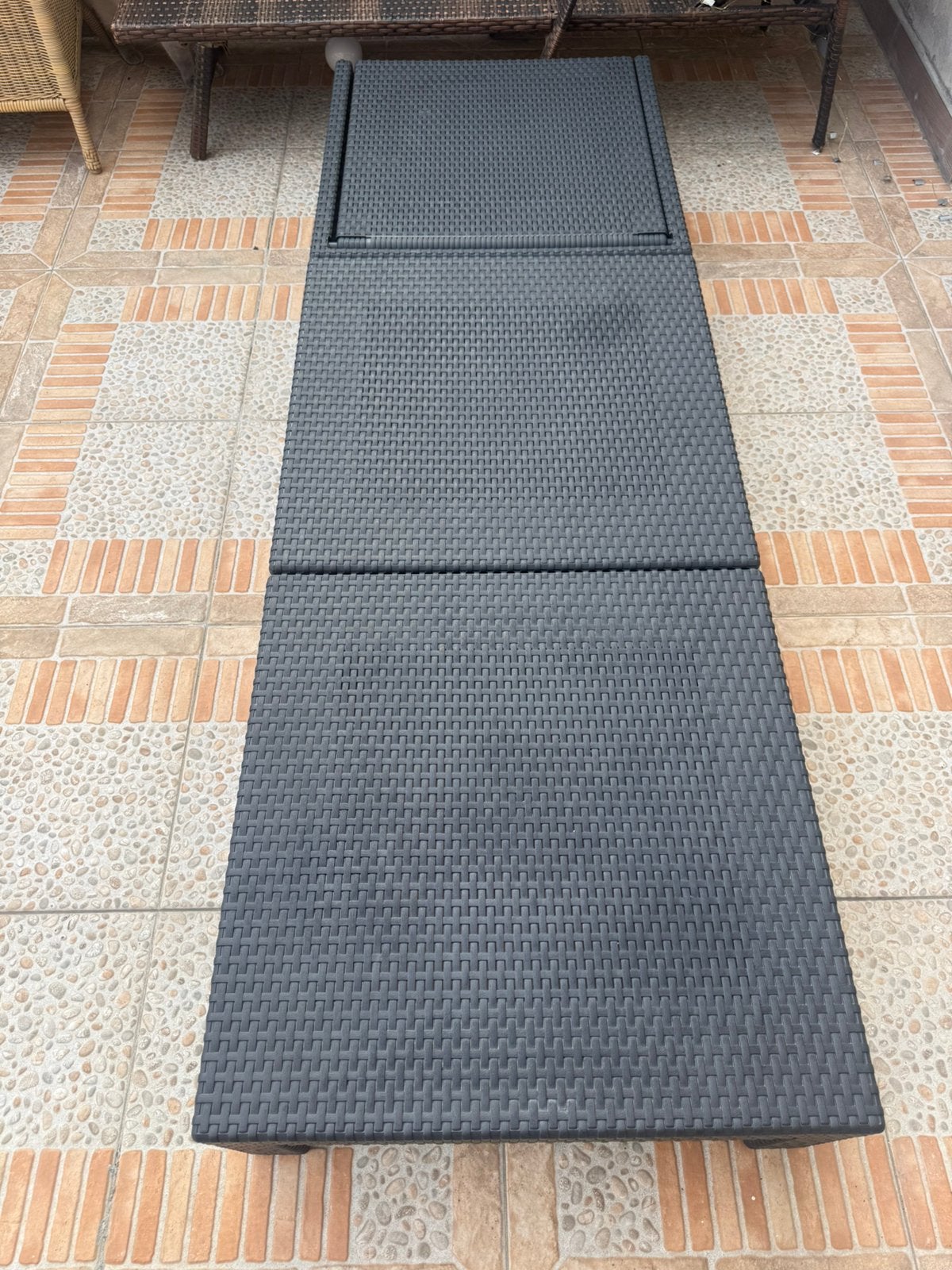 Ligbed Allibert, Tuin en Terras, Ophalen, Zo goed als nieuw