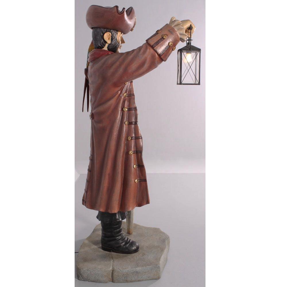Pirate avec lanterne 1,80 m — Statue de pirate 218 cm, Enlèvement, Neuf