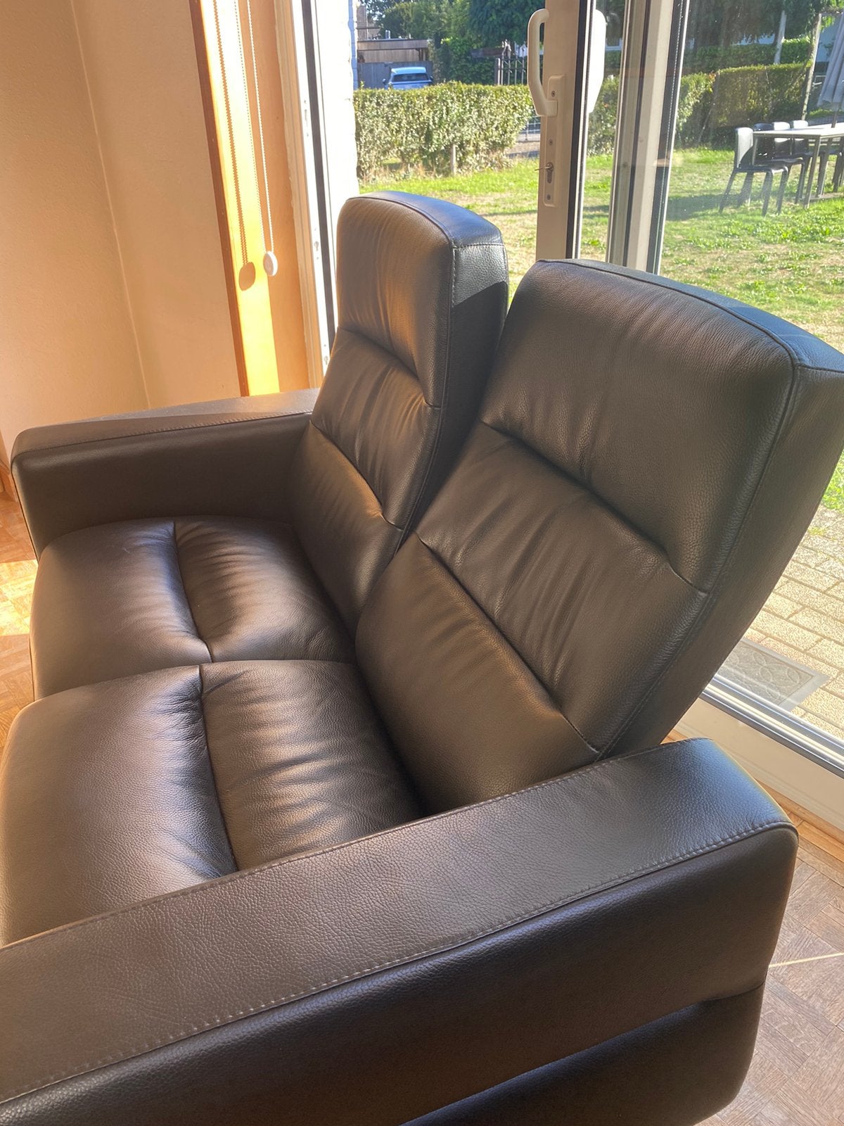 Stressless relaxzetel, Ophalen, Minder dan 75 cm, Tweepersoons, Leer