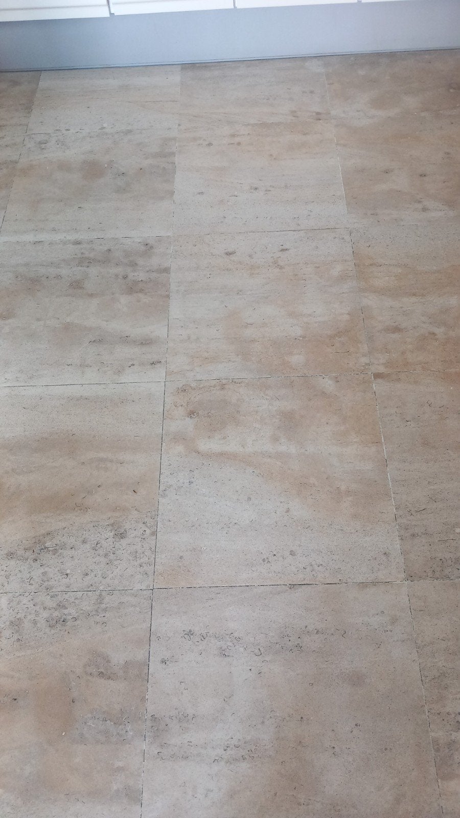 Travertin natuursteen vloer -recuperatie verbouwing- 50x50x2, Ophalen