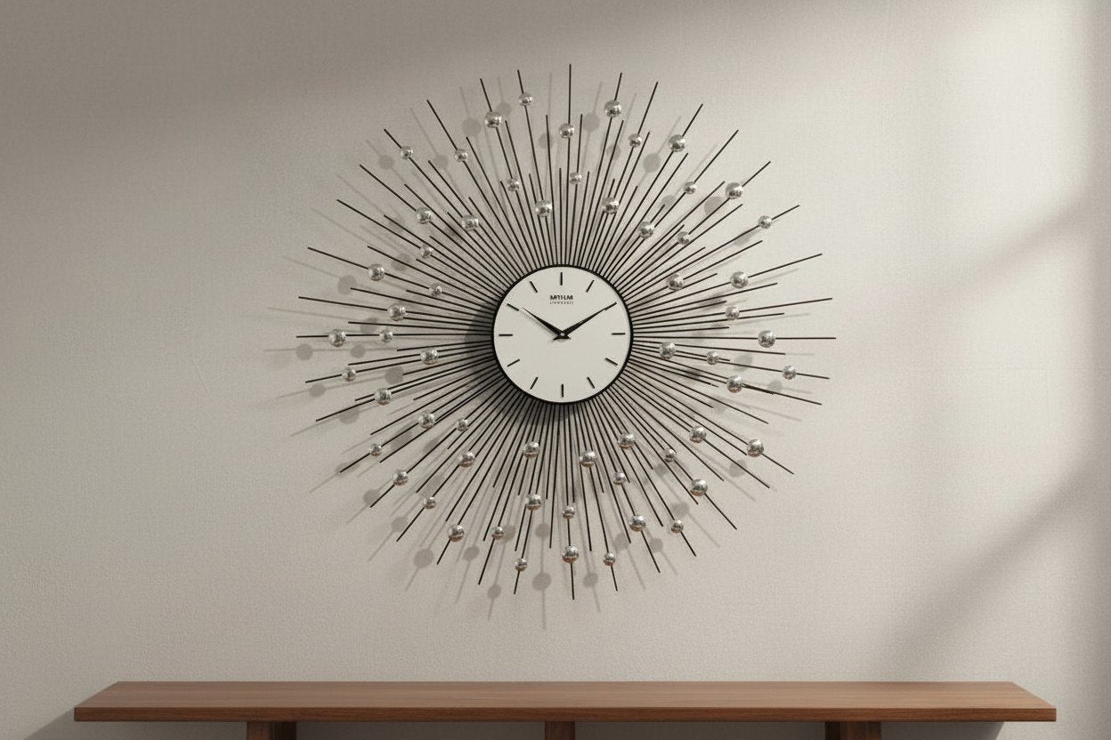 Horloge murale design — design emblématique en forme de rayo, Maison & Meubles, Accessoires pour la Maison | Décorations murale