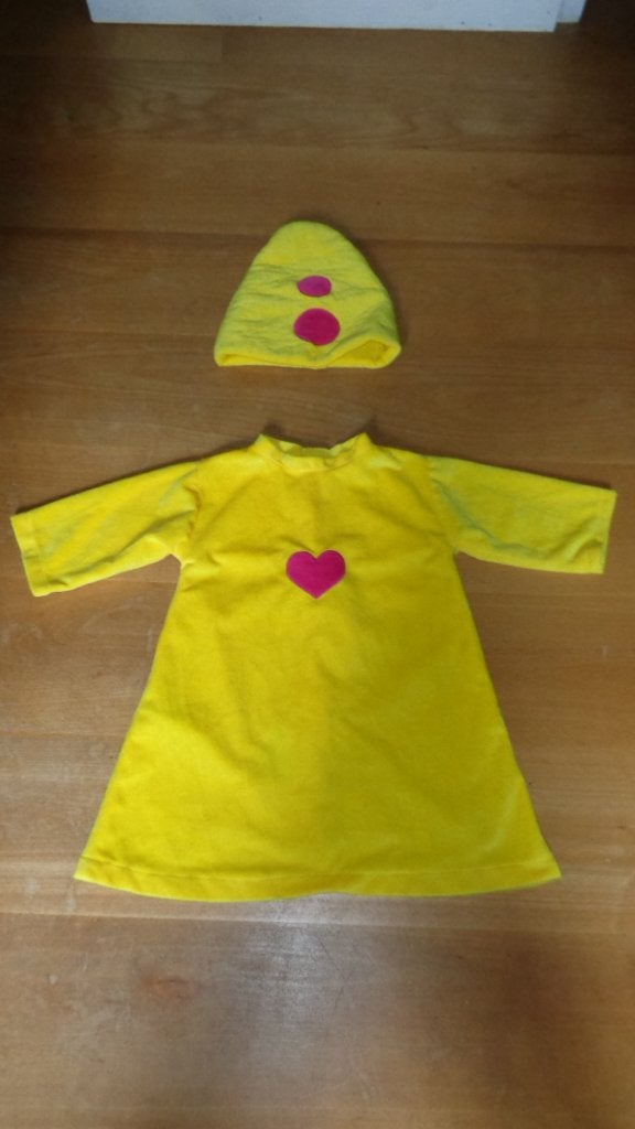 Geel pak van Bumba met hoed, Kinderen en Baby's, Ophalen, Zo goed als nieuw, 104 of kleiner, Jongen of Meisje