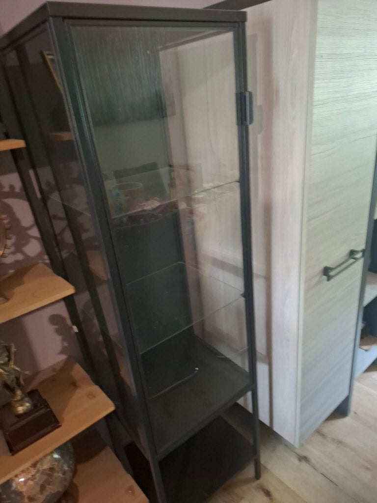vitrine noir, Maison & Meubles, Armoires | Vitrines, 25 à 50 cm, Comme neuf, Moins de 50 cm, Avec tablette(s)