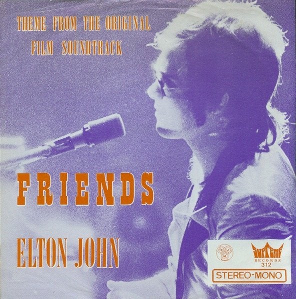 7" Elton John – Friends, CD & DVD, Vinyles Singles, Enlèvement ou Envoi, 7 inch, Utilisé, Rock et Metal