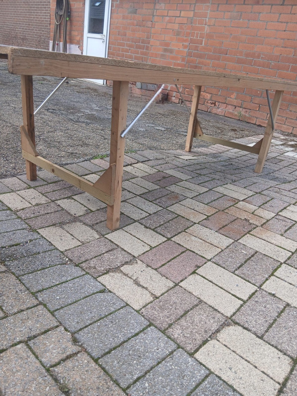 stevige houten feest tafels, Ophalen, Gebruikt, Hout