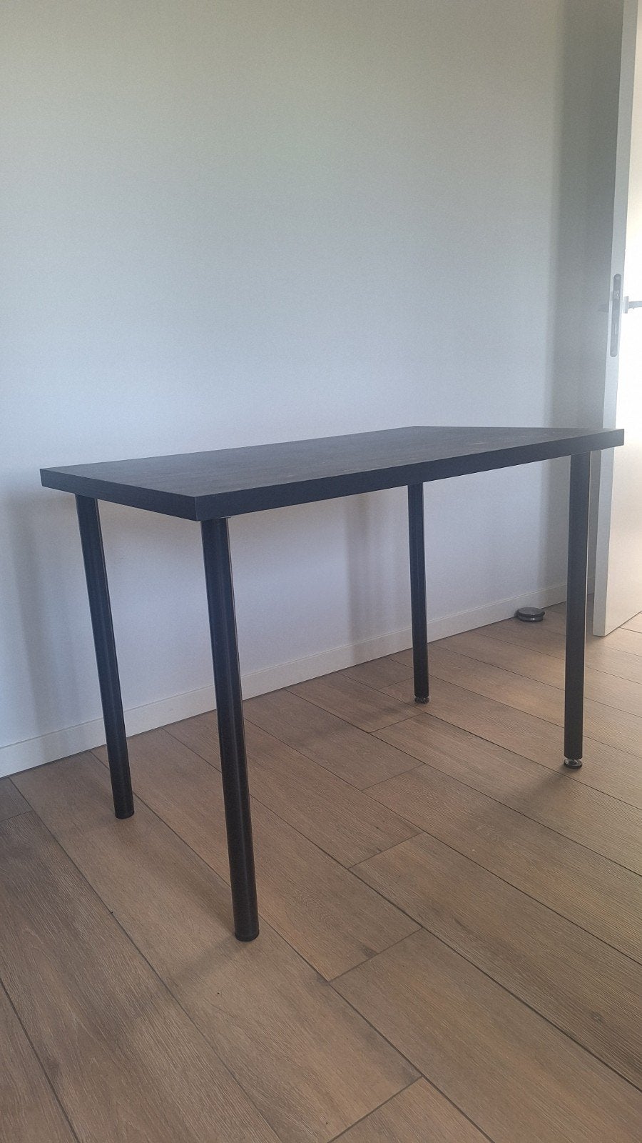 zwarte tafel 60x100, Huis en Inrichting, Tafels | Statafels, Ophalen, In hoogte verstelbaar, Zo goed als nieuw