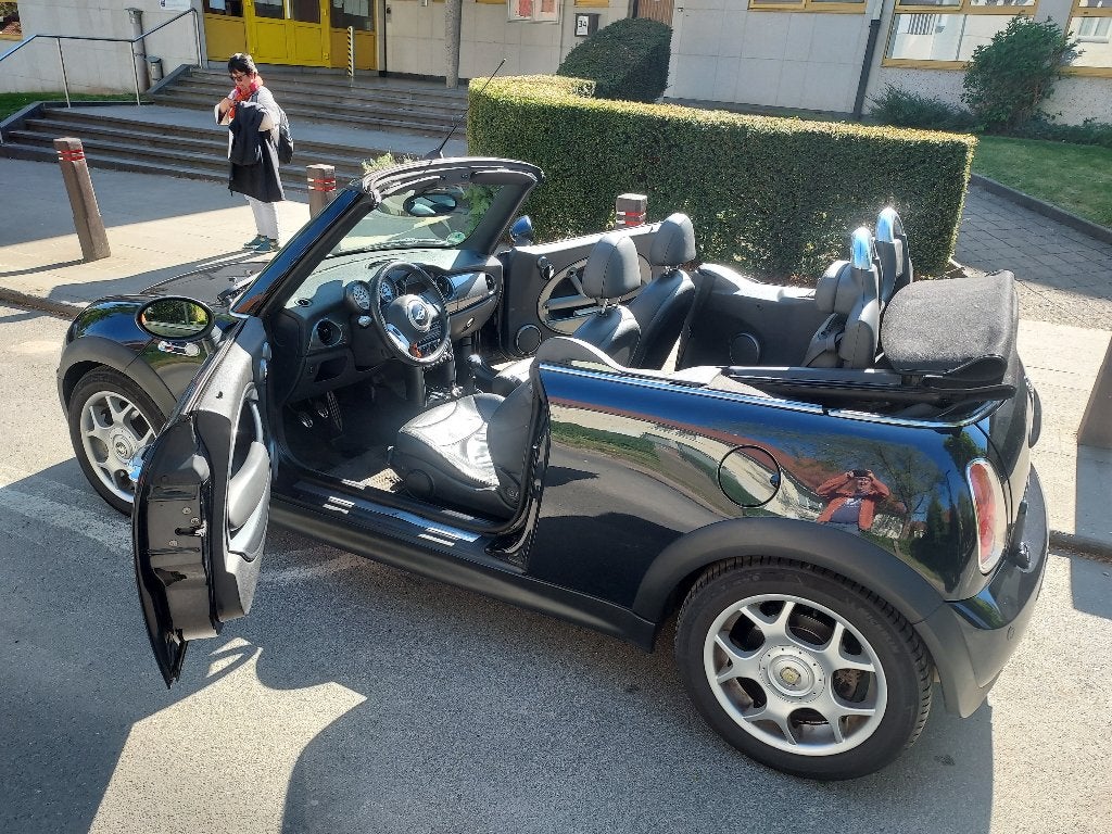 mini cooper s cabrio, Cuir, Cabriolet, Boîte manuelle, Noir